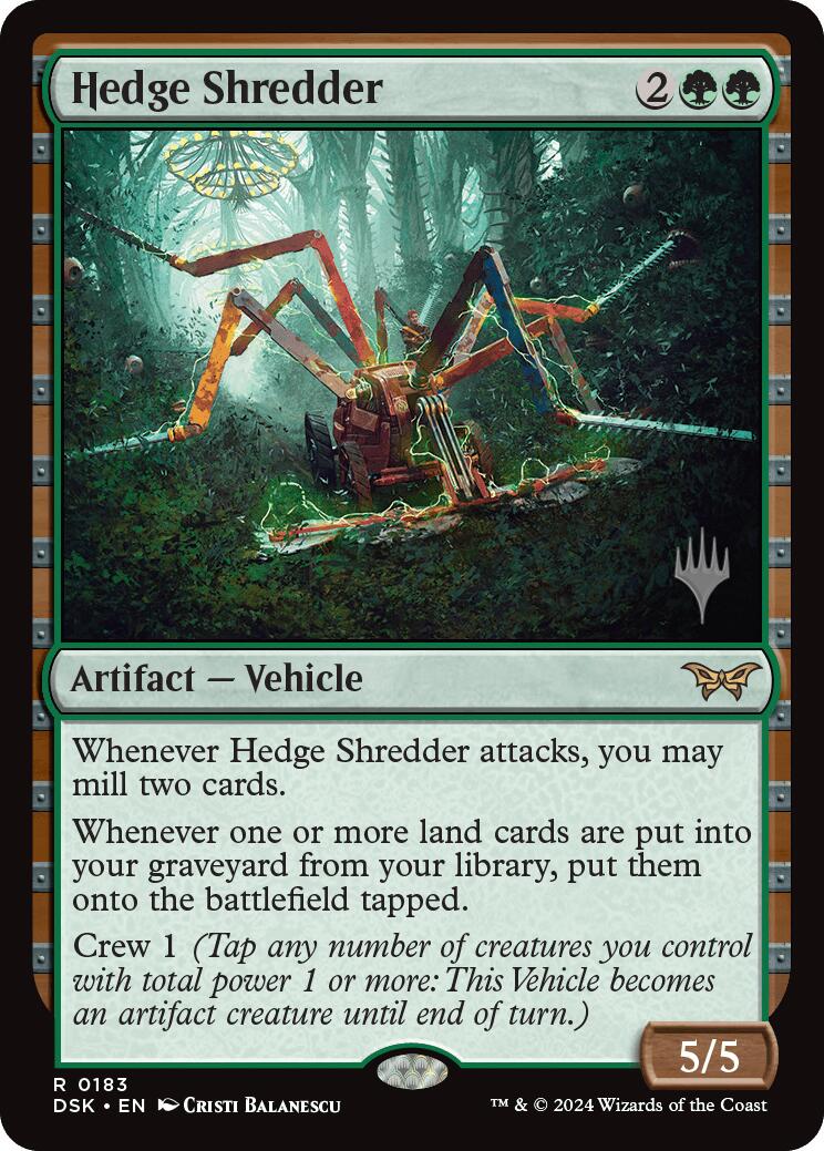 Hedge Shredder (Promo Pack) [Duskmourn: House of Horror Promos] | Deep Dive Games St. Marys