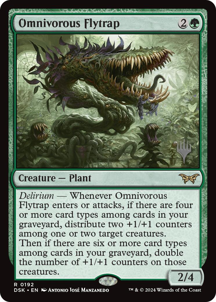 Omnivorous Flytrap (Promo Pack) [Duskmourn: House of Horror Promos] | Deep Dive Games St. Marys