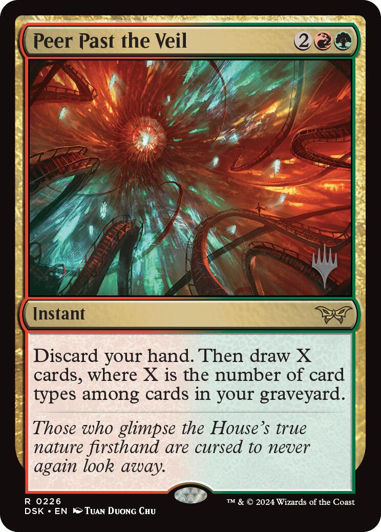 Peer Past the Veil (Promo Pack) [Duskmourn: House of Horror Promos] | Deep Dive Games St. Marys