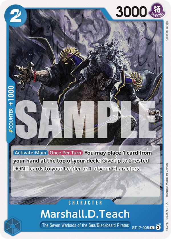 Marshall.D.Teach [Starter Deck: Blue Donquixote Doflamingo] | Deep Dive Games St. Marys
