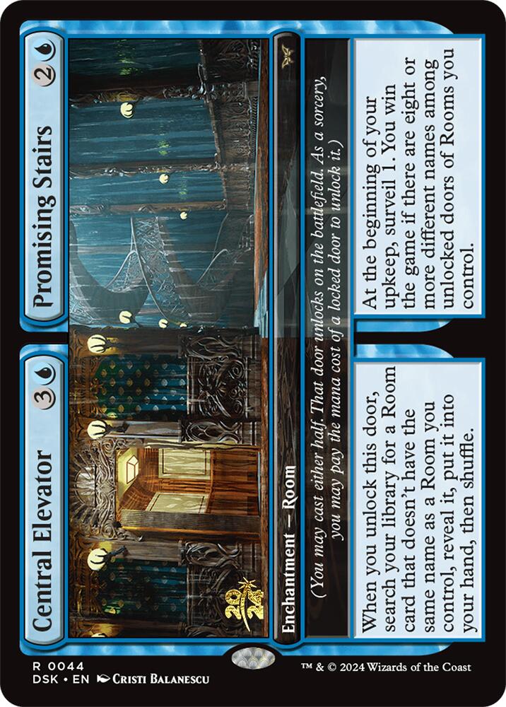 Central Elevator // Promising Stairs [Duskmourn: House of Horror Prerelease Promos] | Deep Dive Games St. Marys