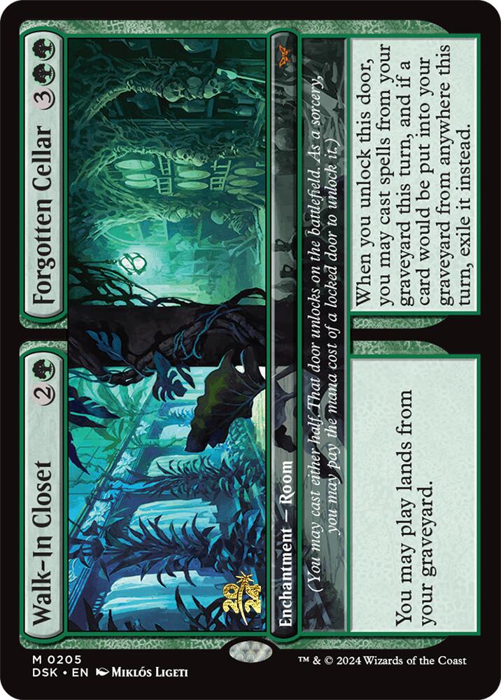 Walk-In Closet // Forgotten Cellar [Duskmourn: House of Horror Prerelease Promos] | Deep Dive Games St. Marys