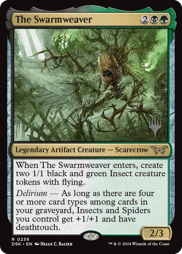 The Swarmweaver (0236) (Promo Pack) [Duskmourn: House of Horror Promos] | Deep Dive Games St. Marys
