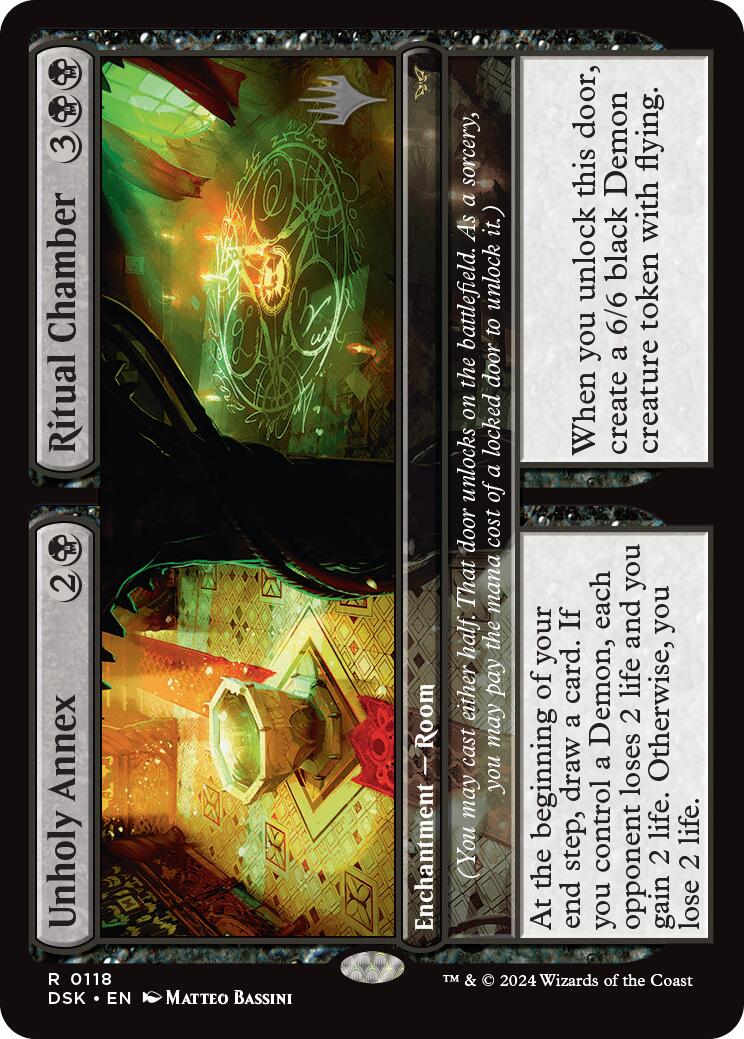Unholy Annex // Ritual Chamber (Promo Pack) [Duskmourn: House of Horror Promos] | Deep Dive Games St. Marys