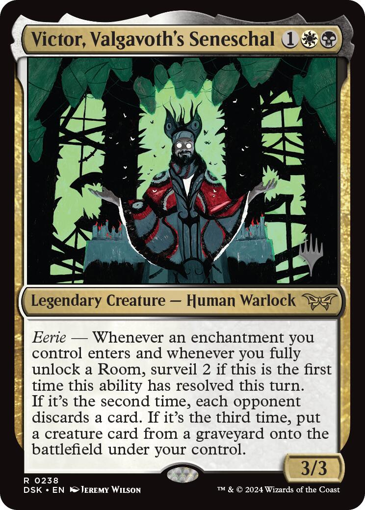 Victor, Valgavoth's Seneschal (Promo Pack) [Duskmourn: House of Horror Promos] | Deep Dive Games St. Marys