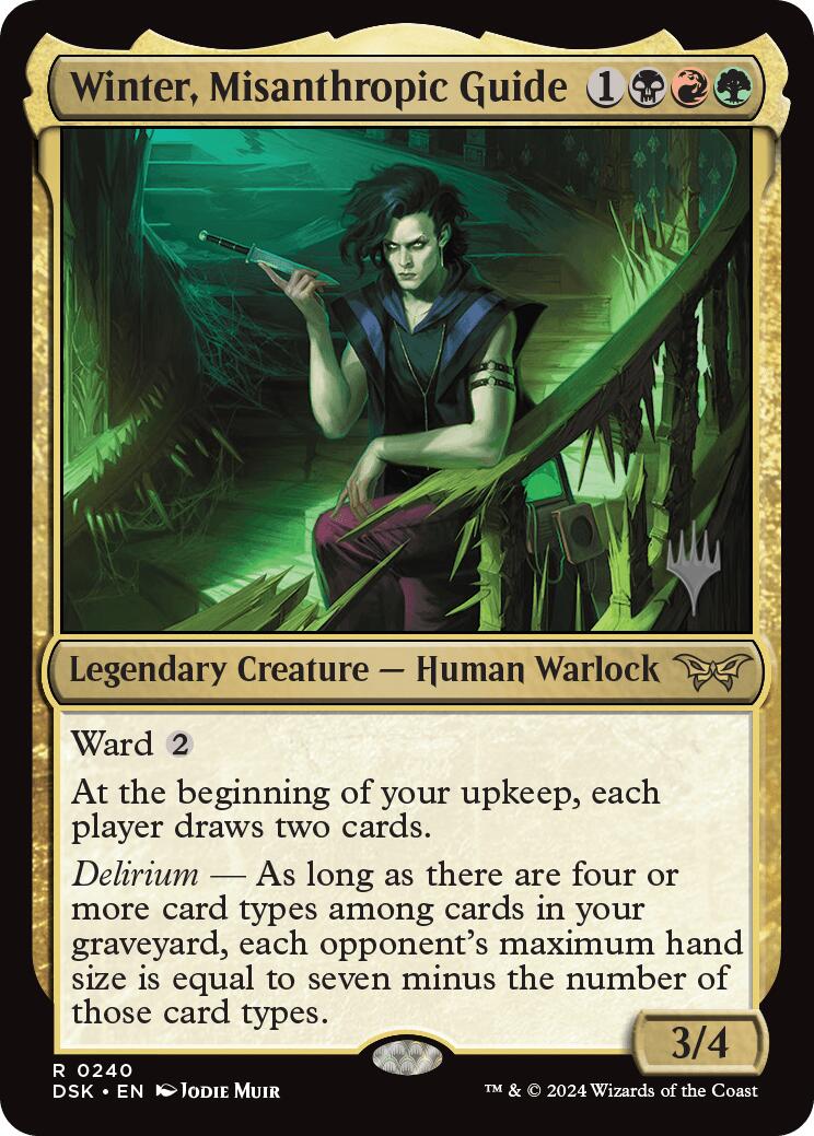 Winter, Misanthropic Guide (Promo Pack) [Duskmourn: House of Horror Promos] | Deep Dive Games St. Marys