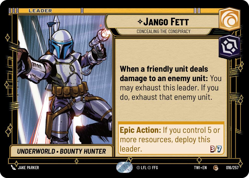 Jango Fett - Concealing the Conspiracy (016/257) (016/257) [Twilight of the Republic] | Deep Dive Games St. Marys
