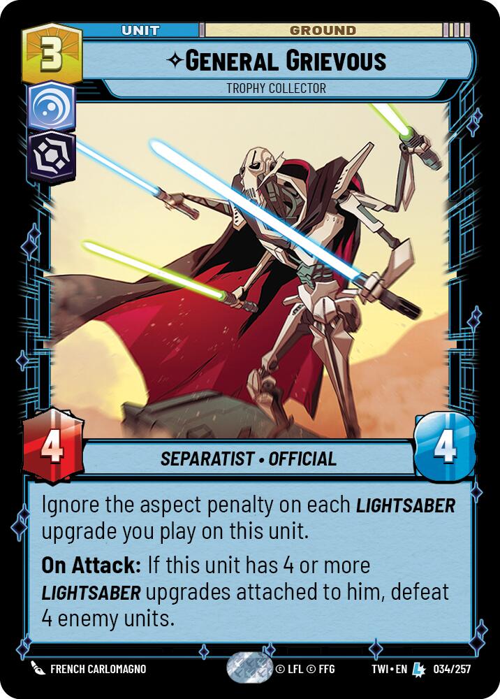 General Grievous - Trophy Collector (034/257) (034/257) [Twilight of the Republic] | Deep Dive Games St. Marys