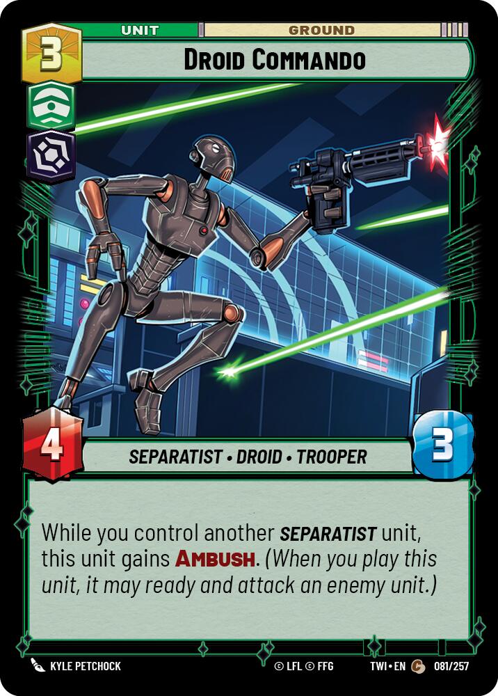 Droid Commando (081/257) (081/257) [Twilight of the Republic] | Deep Dive Games St. Marys