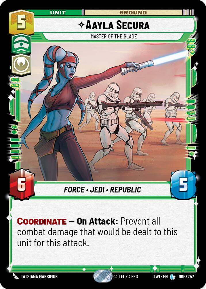 Aayla Secura - Master of the Blade (096/257) (096/257) [Twilight of the Republic] | Deep Dive Games St. Marys