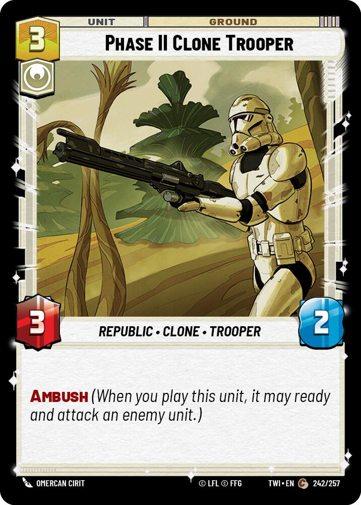 Phase II Clone Trooper (242/257) (242/257) [Twilight of the Republic] | Deep Dive Games St. Marys