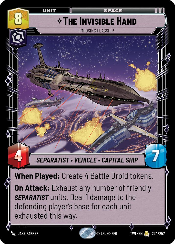 The Invisible Hand - Imposing Flagship (234/257) (234/257) [Twilight of the Republic] | Deep Dive Games St. Marys