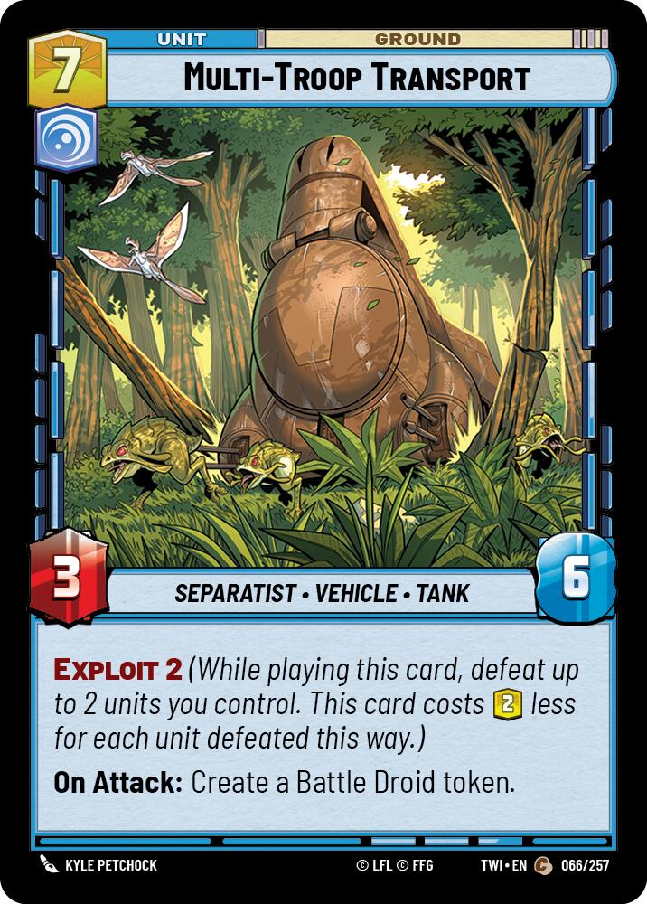 Multi-Troop Transport (066/257) (066/257) [Twilight of the Republic] | Deep Dive Games St. Marys