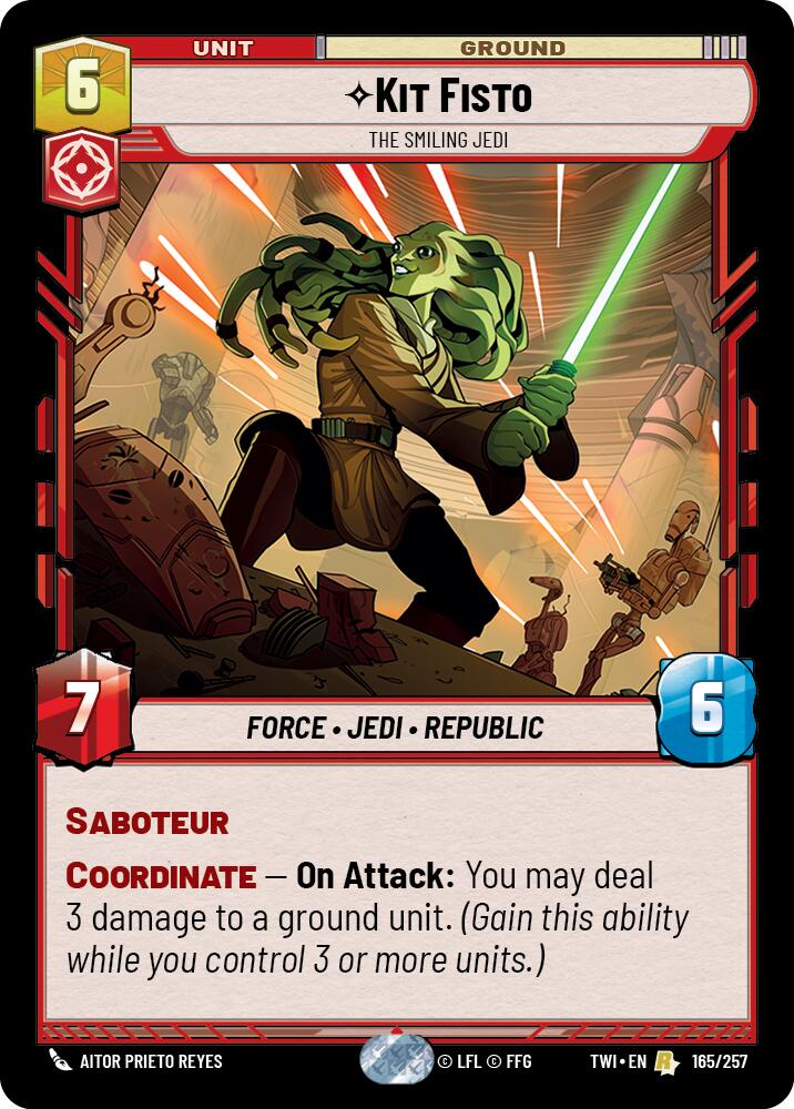 Kit Fisto - The Smiling Jedi (165/257) (165/257) [Twilight of the Republic] | Deep Dive Games St. Marys