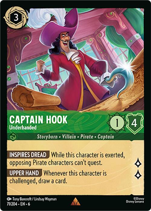 Captain Hook - Underhanded (71/204) [Azurite Sea] | Deep Dive Games St. Marys