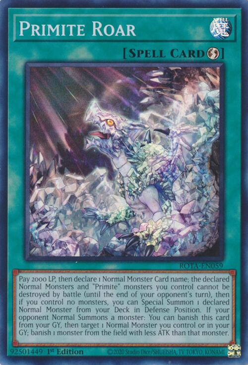 Primite Roar [ROTA-EN059] Super Rare | Deep Dive Games St. Marys