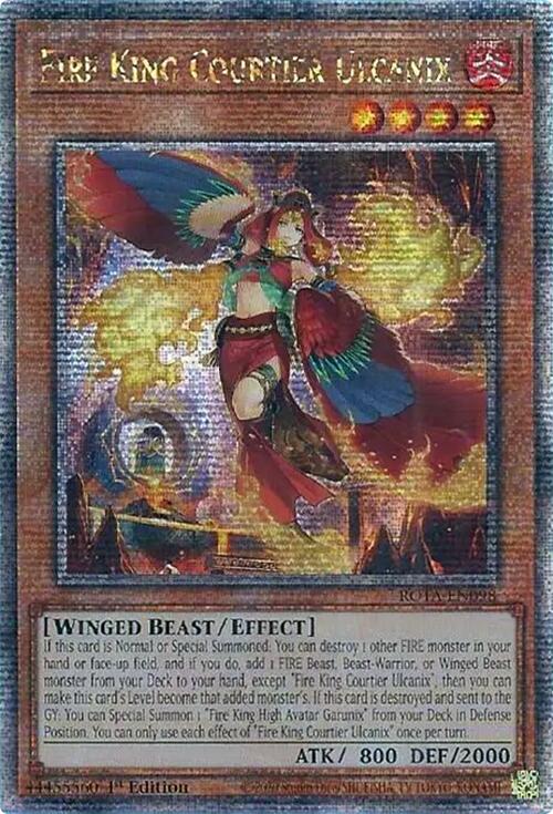 Fire King Courtier Ulcanix (Quarter Century Secret Rare) [ROTA-EN098] Quarter Century Secret Rare | Deep Dive Games St. Marys