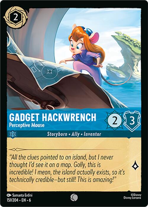 Gadget Hackwrench - Perceptive Mouse (151/204) [Azurite Sea] | Deep Dive Games St. Marys