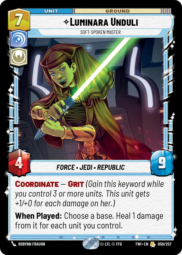 Luminara Unduli - Soft-Spoken Master (050/257) (050/257) [Twilight of the Republic] | Deep Dive Games St. Marys