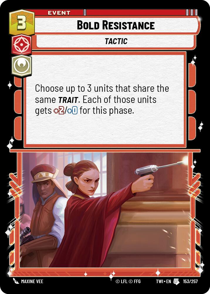 Bold Resistance (153/257) (153/257) [Twilight of the Republic] | Deep Dive Games St. Marys