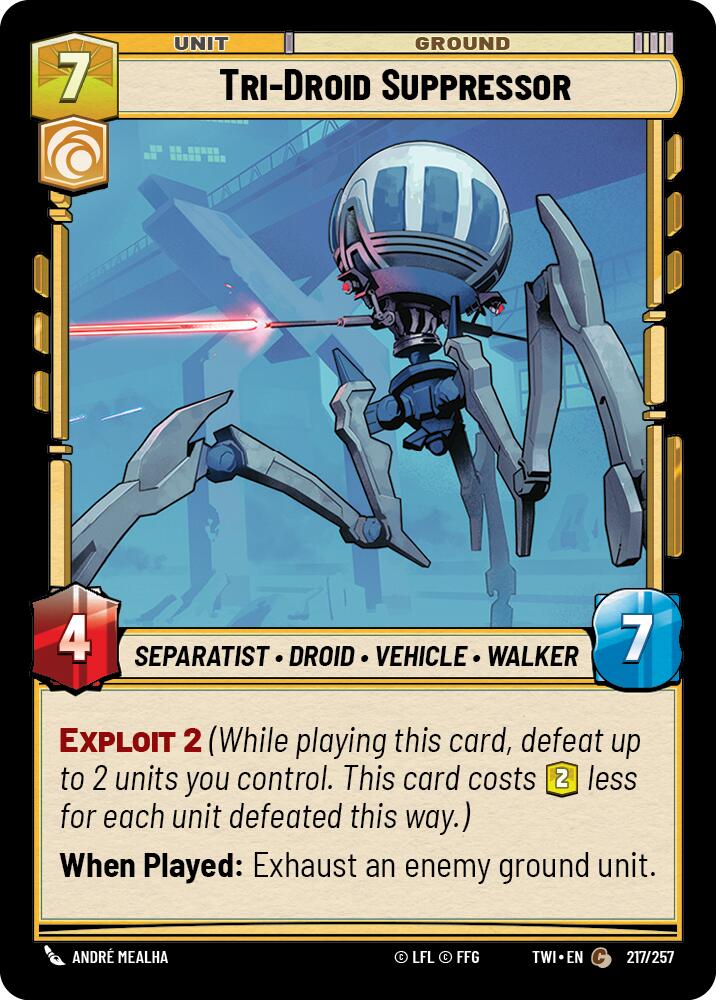 Tri-Droid Suppressor (217/257) (217/257) [Twilight of the Republic] | Deep Dive Games St. Marys