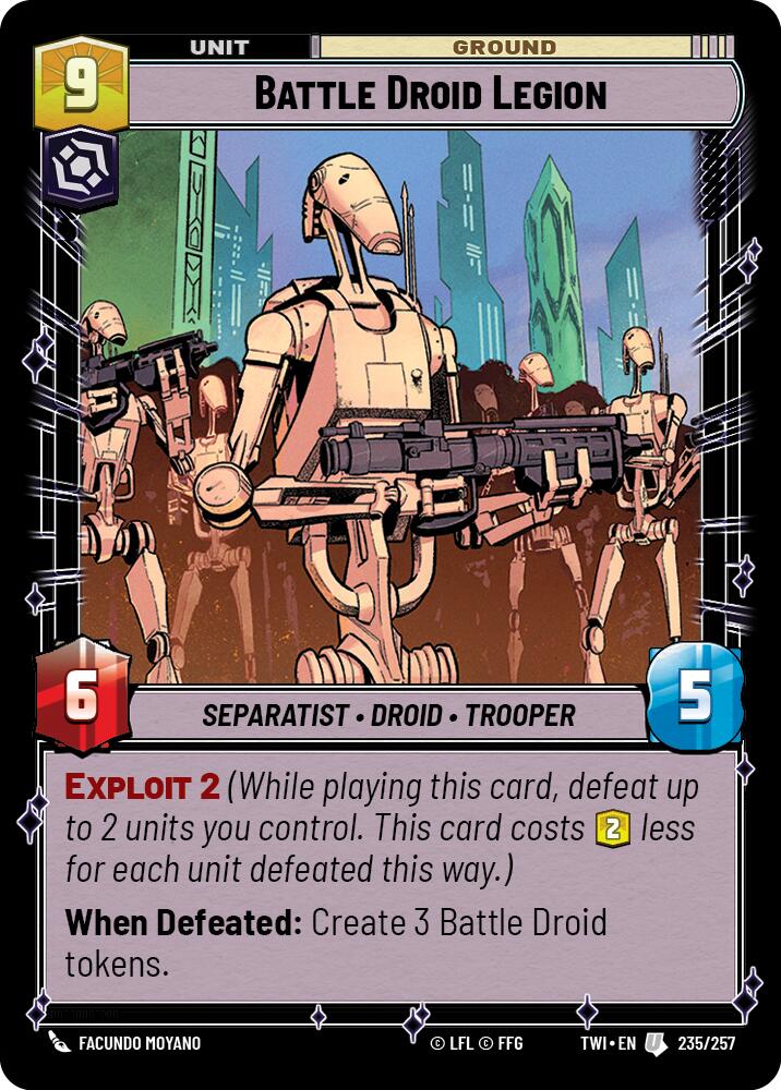 Battle Droid Legion (235/257) (235/257) [Twilight of the Republic] | Deep Dive Games St. Marys
