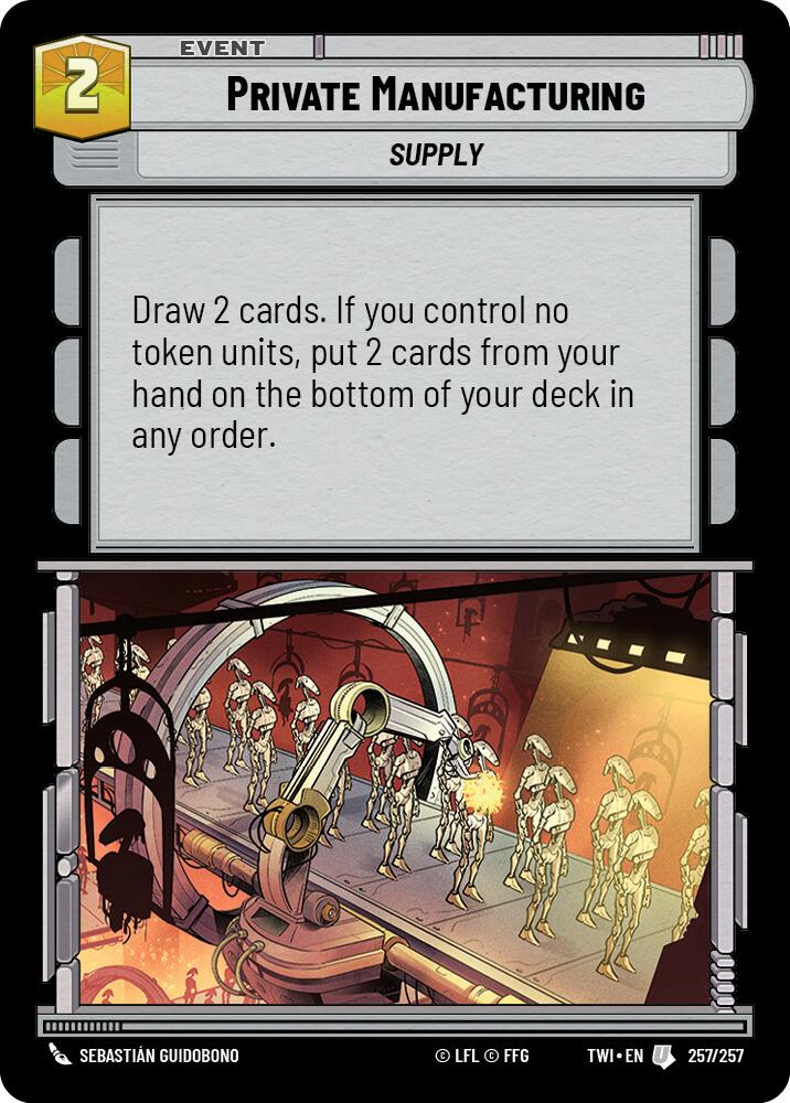 Private Manufacturing (257/257) (257/257) [Twilight of the Republic] | Deep Dive Games St. Marys