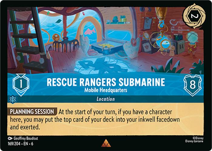 Rescue Rangers Submarine - Mobile Headquarters (169/204) [Azurite Sea] | Deep Dive Games St. Marys
