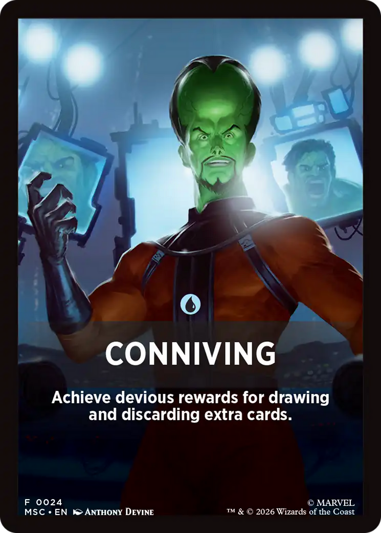 Conniving Theme Card [Marvel Super Heroes Commander] | Deep Dive Games St. Marys