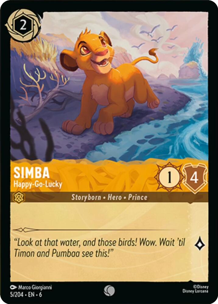 Simba - Happy-Go-Lucky (5/204) [Azurite Sea] | Deep Dive Games St. Marys