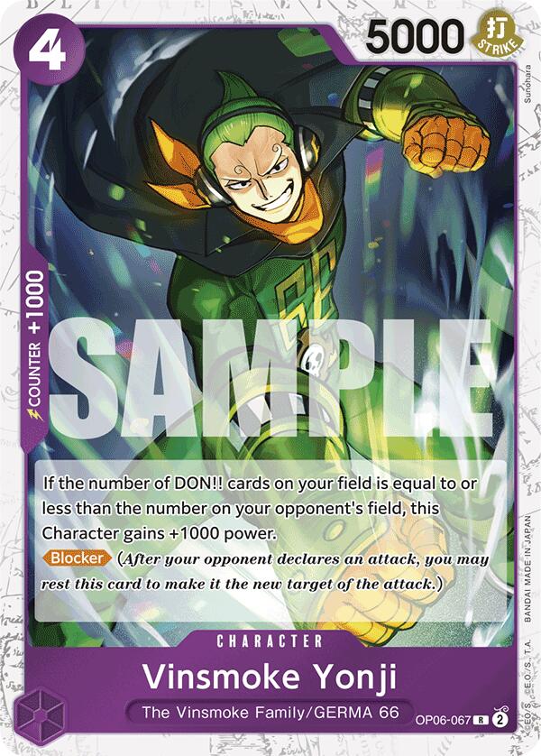 Vinsmoke Yonji (OP06-067) (Jolly Roger Foil) [Premium Booster -The Best-] | Deep Dive Games St. Marys