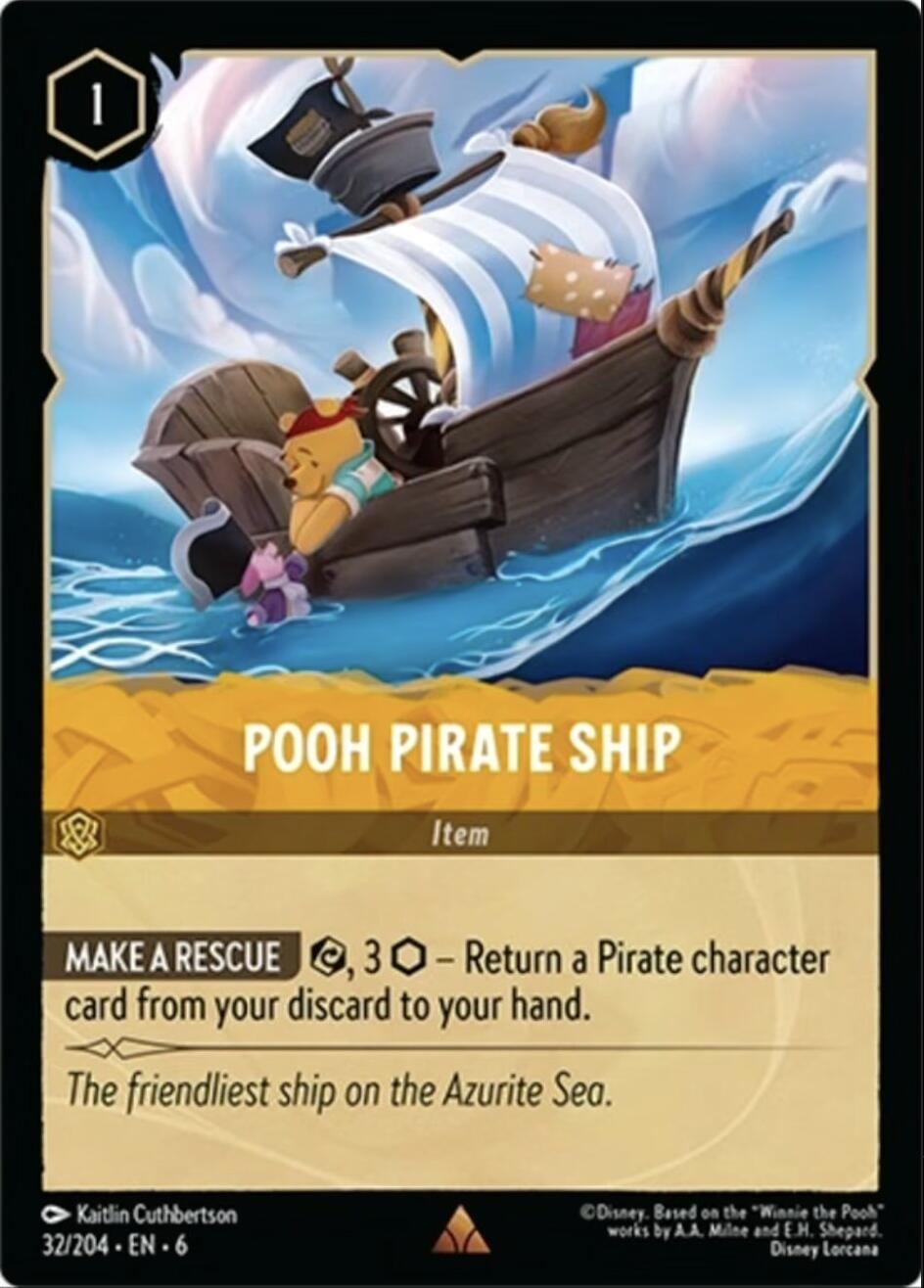Pooh Pirate Ship (32/204) [Azurite Sea] | Deep Dive Games St. Marys