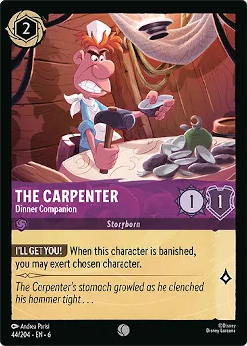 The Carpenter - Dinner Companion (44/204) [Azurite Sea] | Deep Dive Games St. Marys