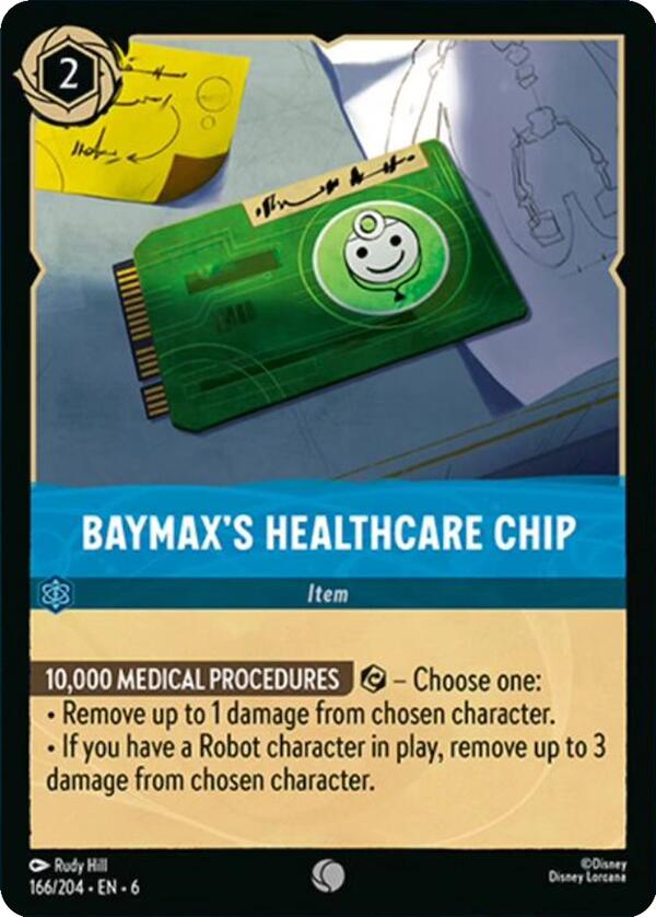 Baymax's Healthcare Chip (166/204) [Azurite Sea] | Deep Dive Games St. Marys