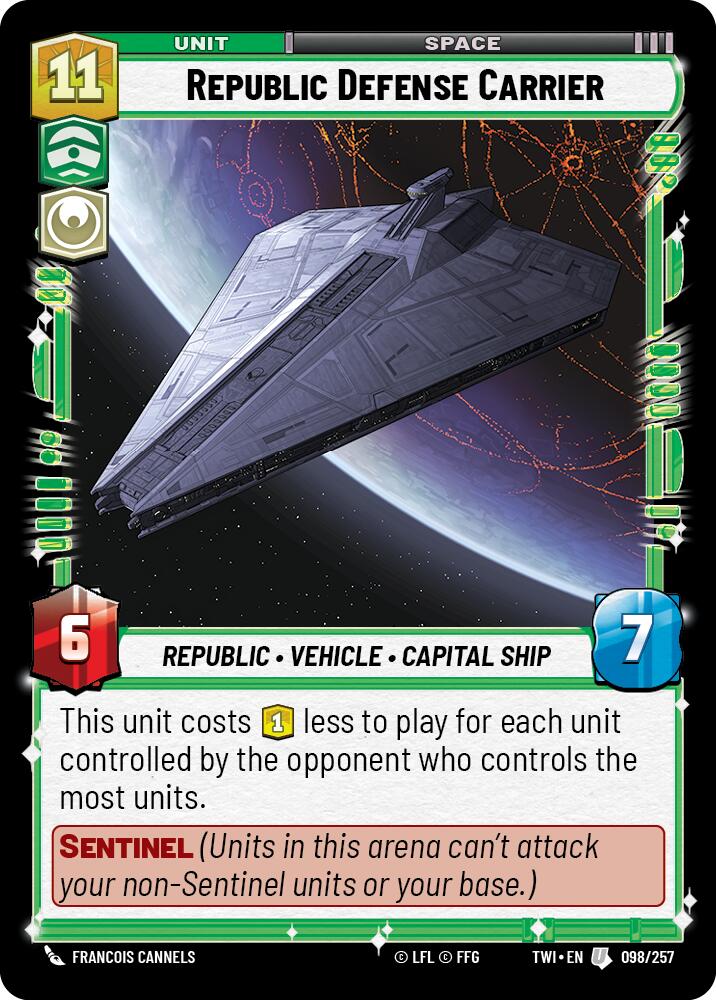 Republic Defense Carrier (098/257) (098/257) [Twilight of the Republic] | Deep Dive Games St. Marys