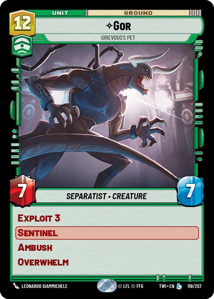Gor - Grievous's Pet (118/257) (118/257) [Twilight of the Republic] | Deep Dive Games St. Marys