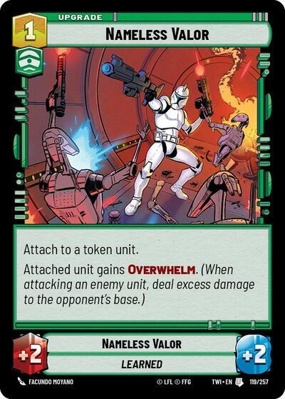 Nameless Valor (119/257) (119/257) [Twilight of the Republic] | Deep Dive Games St. Marys