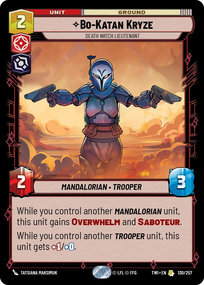 Bo-Katan Kryze - Death Watch Lieutenant (130/257) (130/257) [Twilight of the Republic] | Deep Dive Games St. Marys