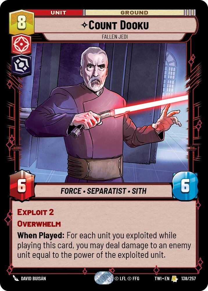 Count Dooku - Fallen Jedi (138/257) (138/257) [Twilight of the Republic] | Deep Dive Games St. Marys