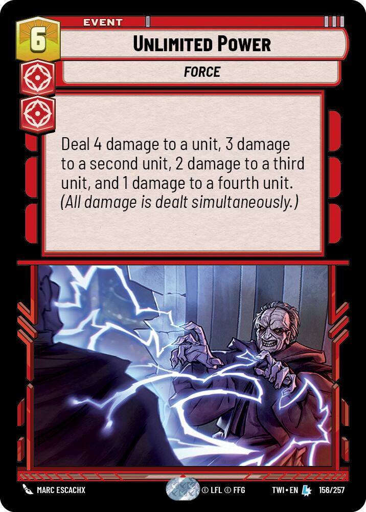 Unlimited Power (156/257) (156/257) [Twilight of the Republic] | Deep Dive Games St. Marys