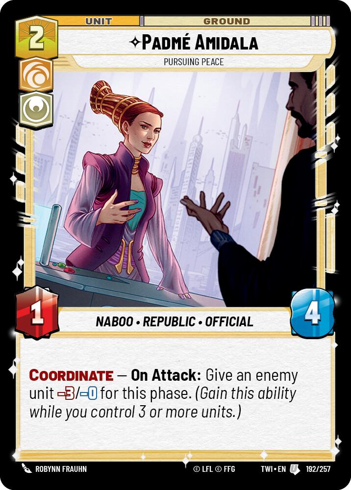 Padme Amidala - Pursuing Peace (192/257) (192/257) [Twilight of the Republic] | Deep Dive Games St. Marys