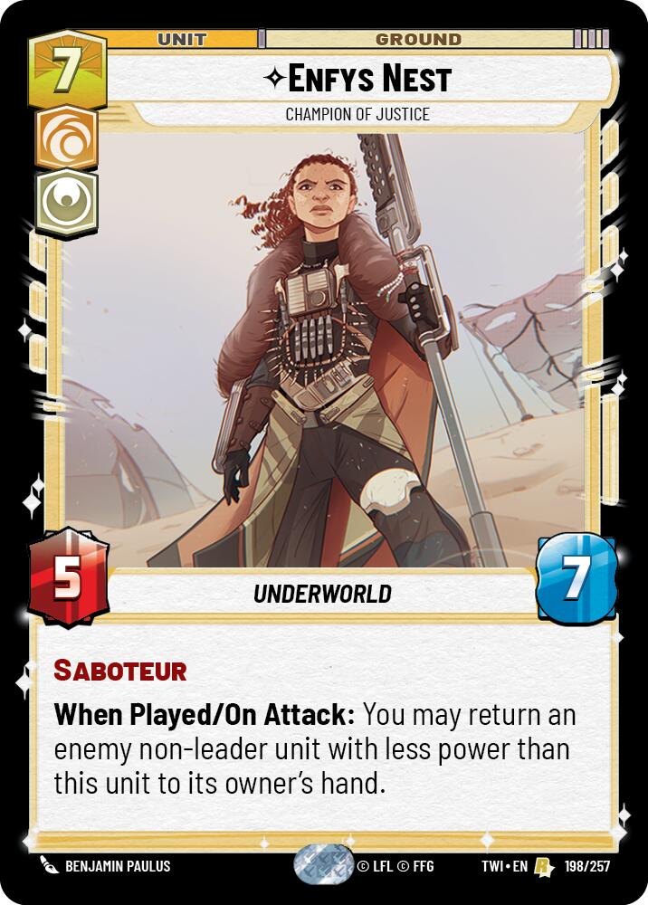 Enfys Nest - Champion of Justice (198/257) (198/257) [Twilight of the Republic] | Deep Dive Games St. Marys