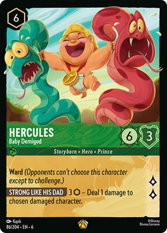 Hercules - Baby Demigod (86/204) [Azurite Sea] | Deep Dive Games St. Marys