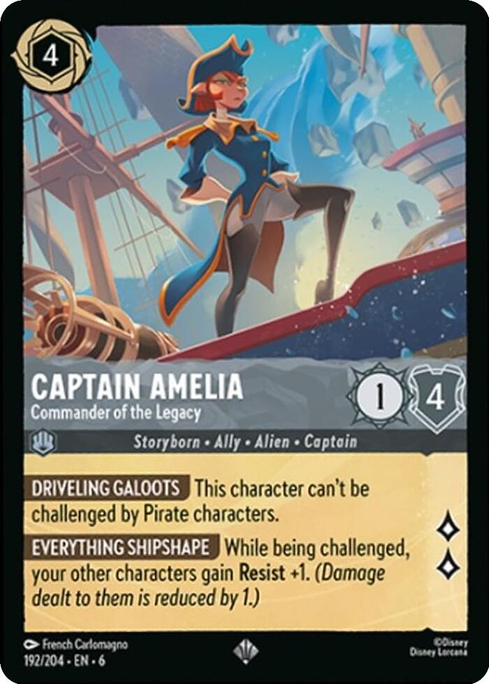Captain Amelia - Commander of the Legacy (192/204) [Azurite Sea] | Deep Dive Games St. Marys