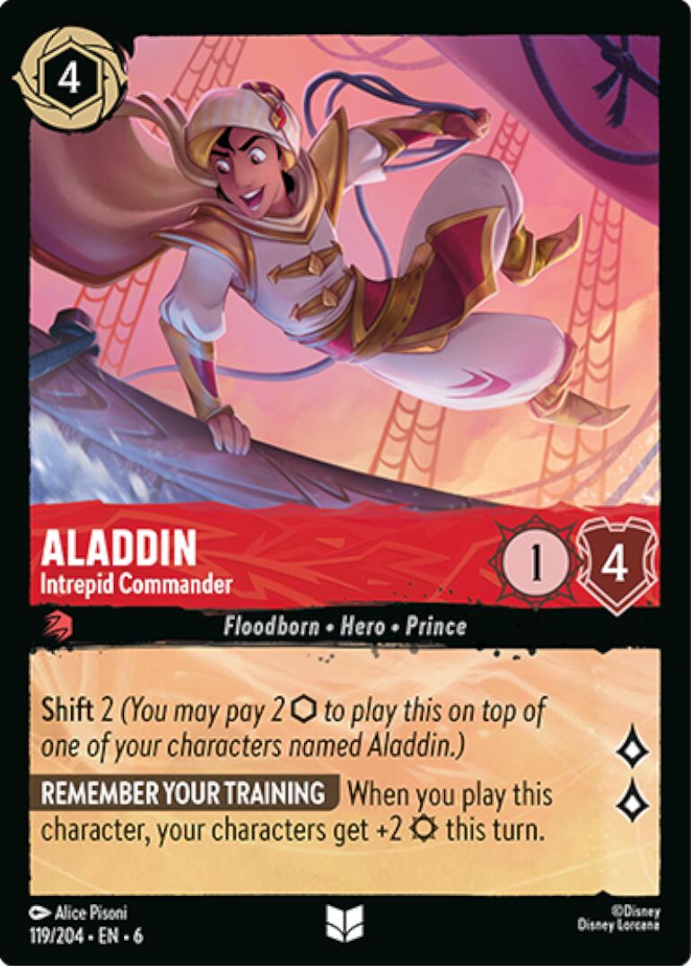 Aladdin - Intrepid Commander (119/204) [Azurite Sea] | Deep Dive Games St. Marys