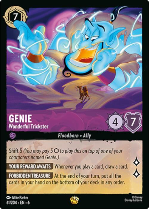 Genie - Wonderful Trickster (61/204) [Azurite Sea] | Deep Dive Games St. Marys