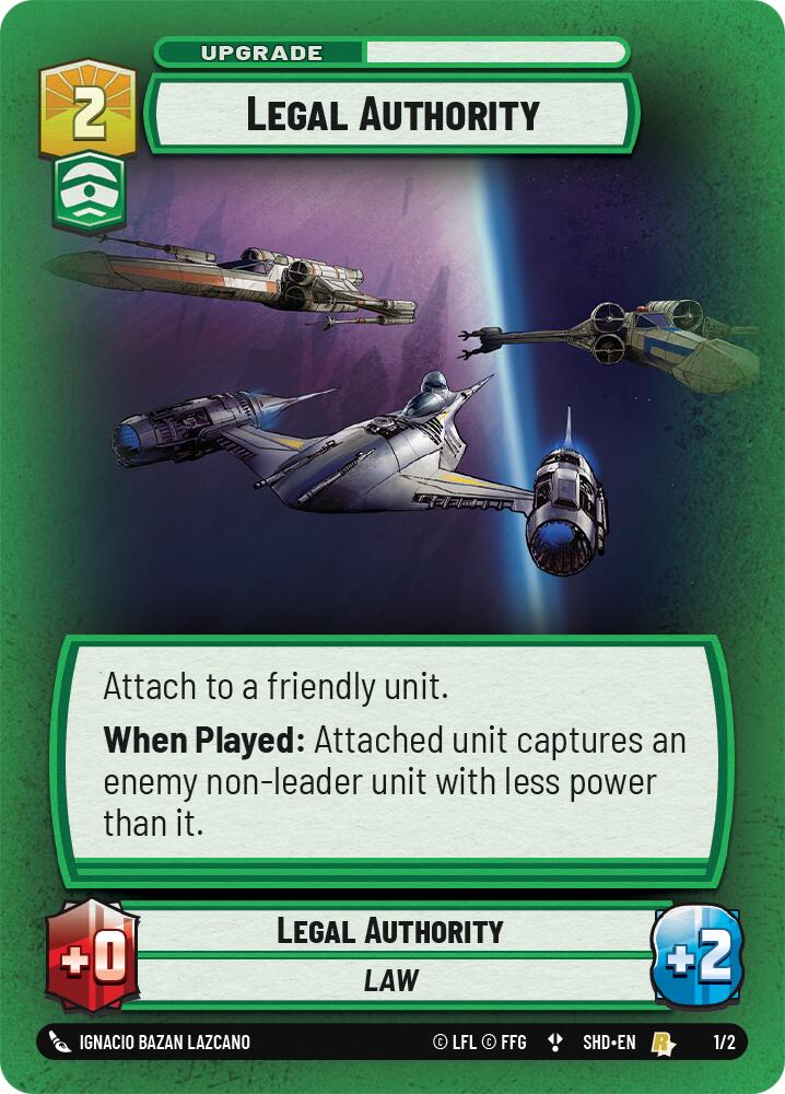 Legal Authority (1/2) (1/2) [Store Showdown Promos] | Deep Dive Games St. Marys