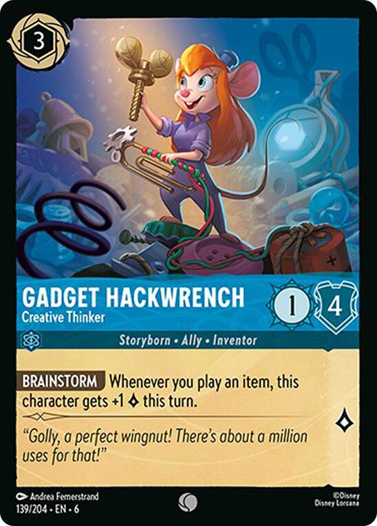 Gadget Hackwrench - Creative Thinker (139/204) [Azurite Sea] | Deep Dive Games St. Marys