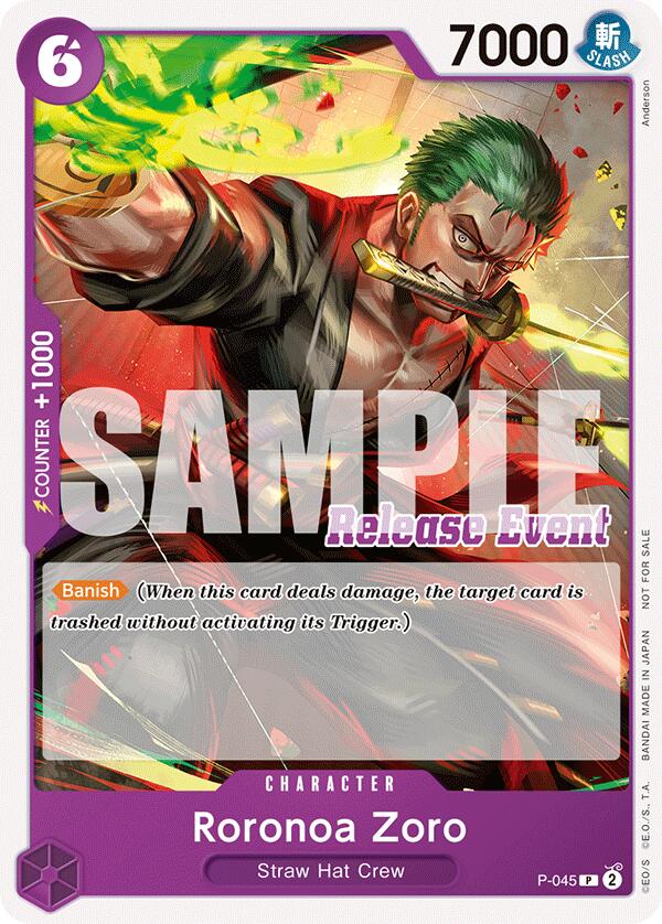 Roronoa Zoro (ST15 - ST20 Release Event Pack) [One Piece Promotion Cards] | Deep Dive Games St. Marys