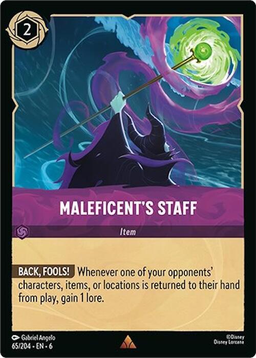 Maleficent's Staff (65/204) [Azurite Sea] | Deep Dive Games St. Marys